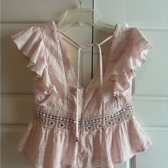 Pink Ruffled Women Top - Picture 2 of 4